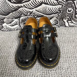 Dr. Martens Shiny Black Patent Leather Shoes
